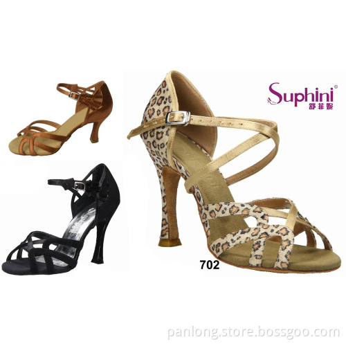 2016 Suphini Leopard Latin Salsa Dance Shoes